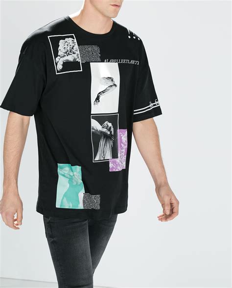 oversize t shirt for men|zara oversized t shirt men.